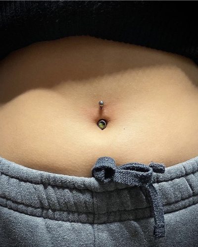Navel piercing