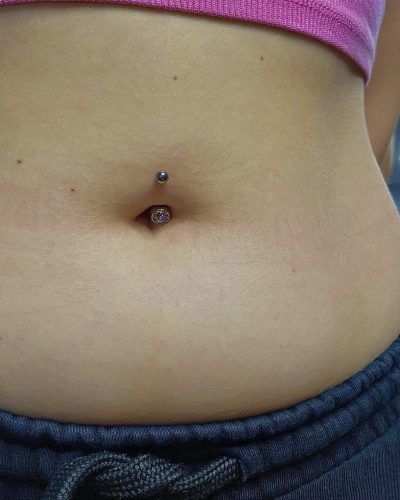 Navel piercing