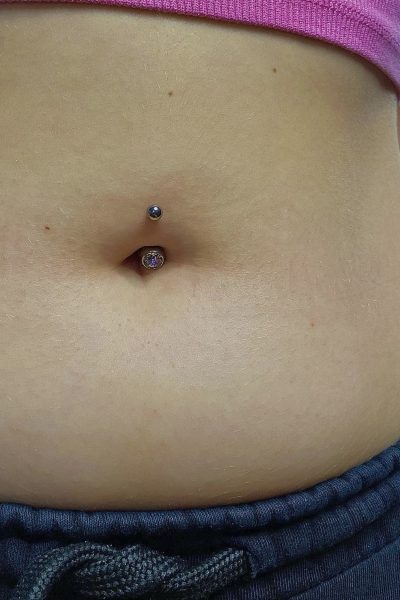 Navel piercing