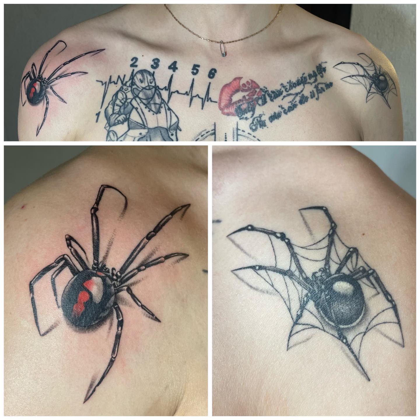 Realistic Spider Tattoo