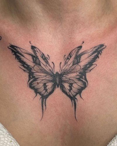 Night Butterfly Tattoo